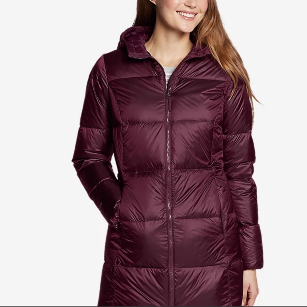 Eddie Bauer, Small Luna Peak Down Parka (Jacket), Deep Eggplant